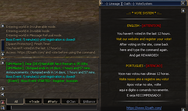 Print do Voto não registrado no site