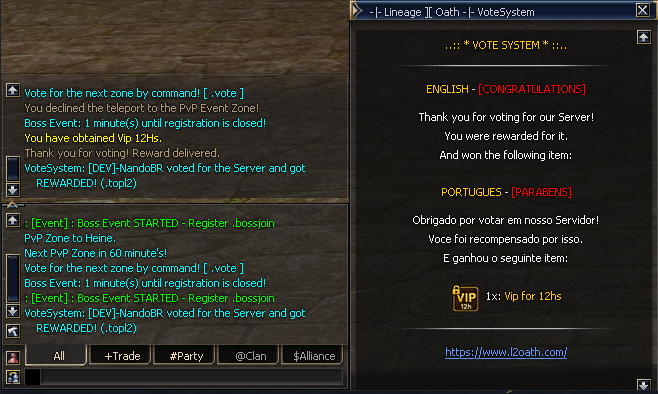 Print do Voto registrado!