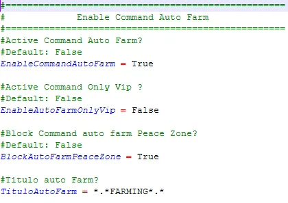 Configuração do Auto Farm